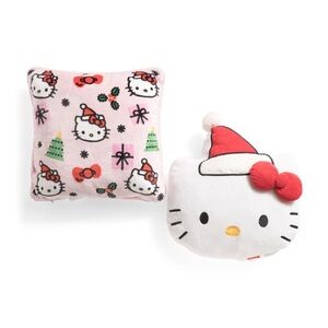 🆕- Genuine Hello Kitty Festive Throw Pillow Set - Pink and Red